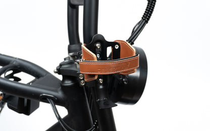 Desert Fox Brown Vegan Leather Cup Holder for Bikes & Fatbikes