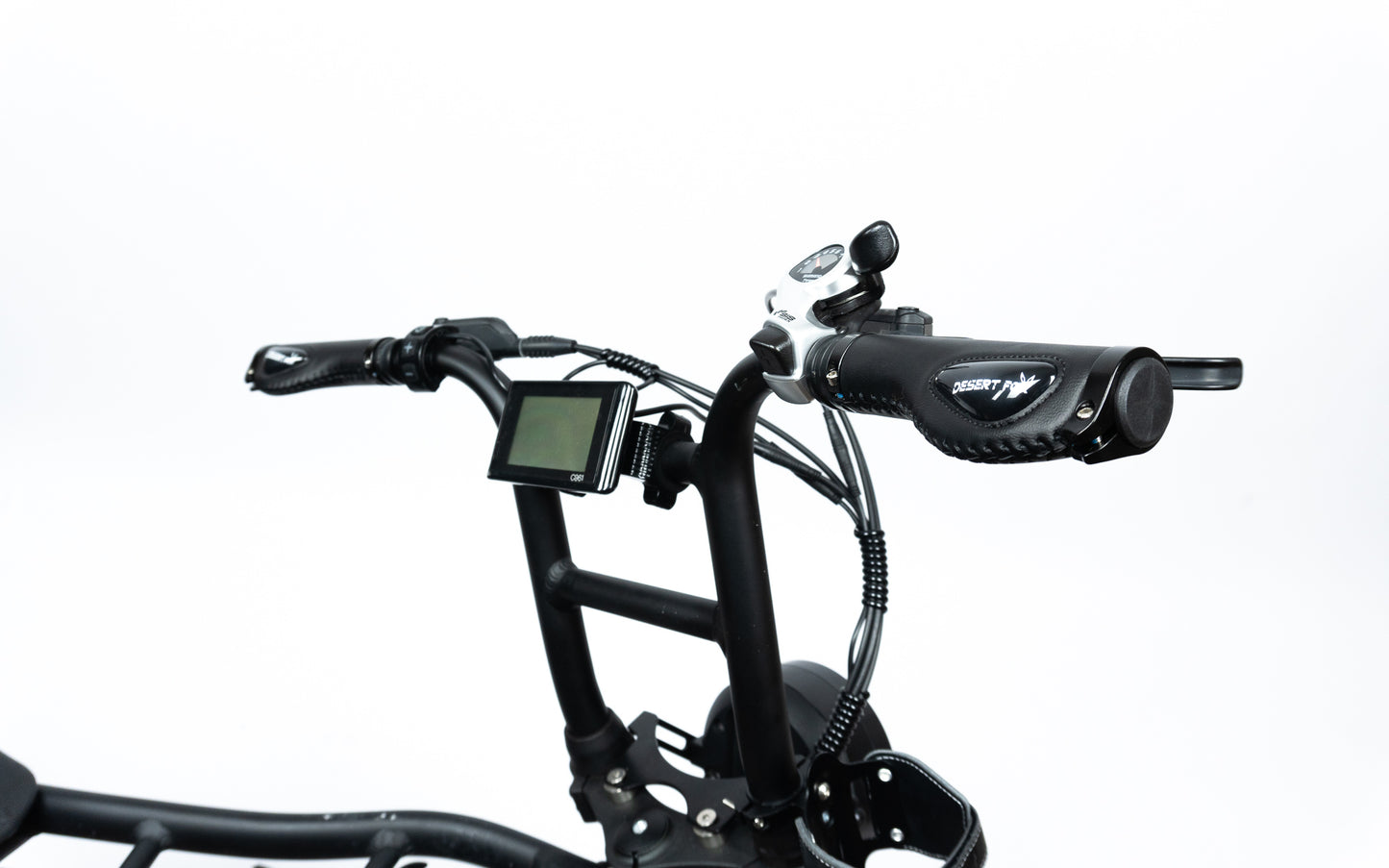 Desert Fox Luxury Gel Grips in Brown Vegan Leather for Bikes & Fatbikes