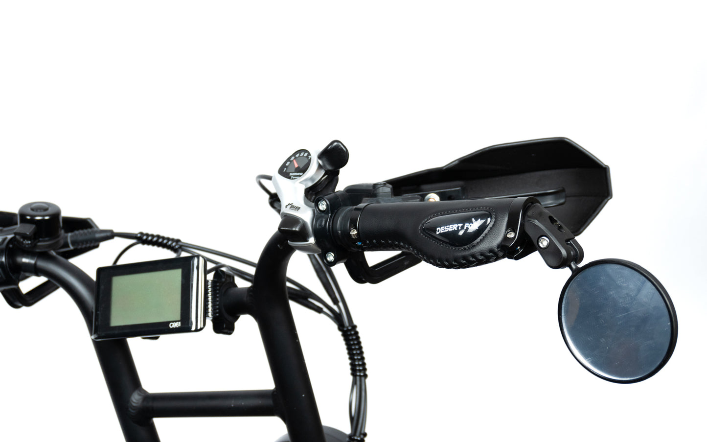 Desert Fox Round Bar-End Mirror Set for Bikes & Fatbikes