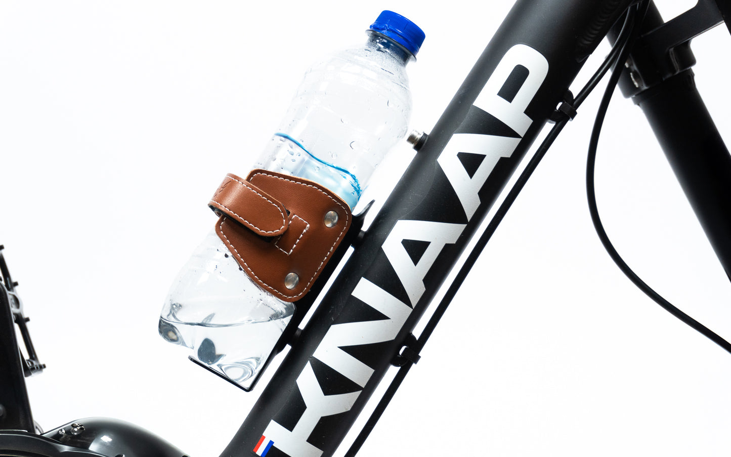 Desert Fox Black Vegan Leather Cup Holder for Bikes & Fatbikes