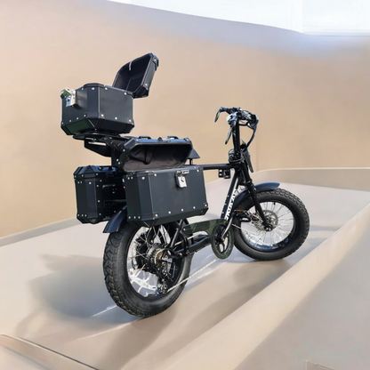 Desert Fox Black Aluminum Right Side Case set for Fatbikes