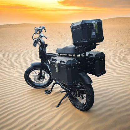 Desert Fox Black Aluminum Right Side Case set for Fatbikes