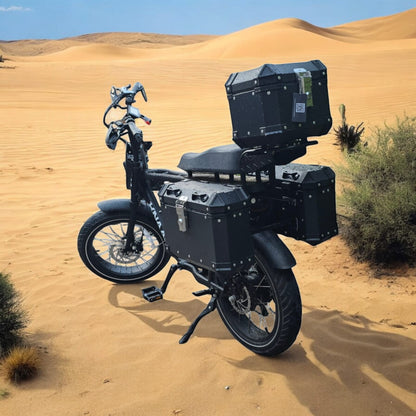 Desert Fox Black Aluminum Right Side Case set for Fatbikes