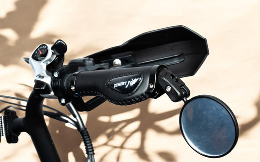 Desert Fox Luxury Gel Grips in Brown Vegan Leather for Bikes & Fatbikes