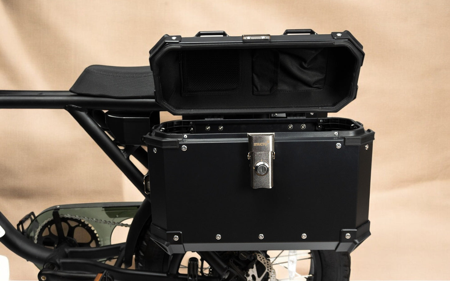 Desert Fox Black Aluminum Left Side Case set for Fatbikes