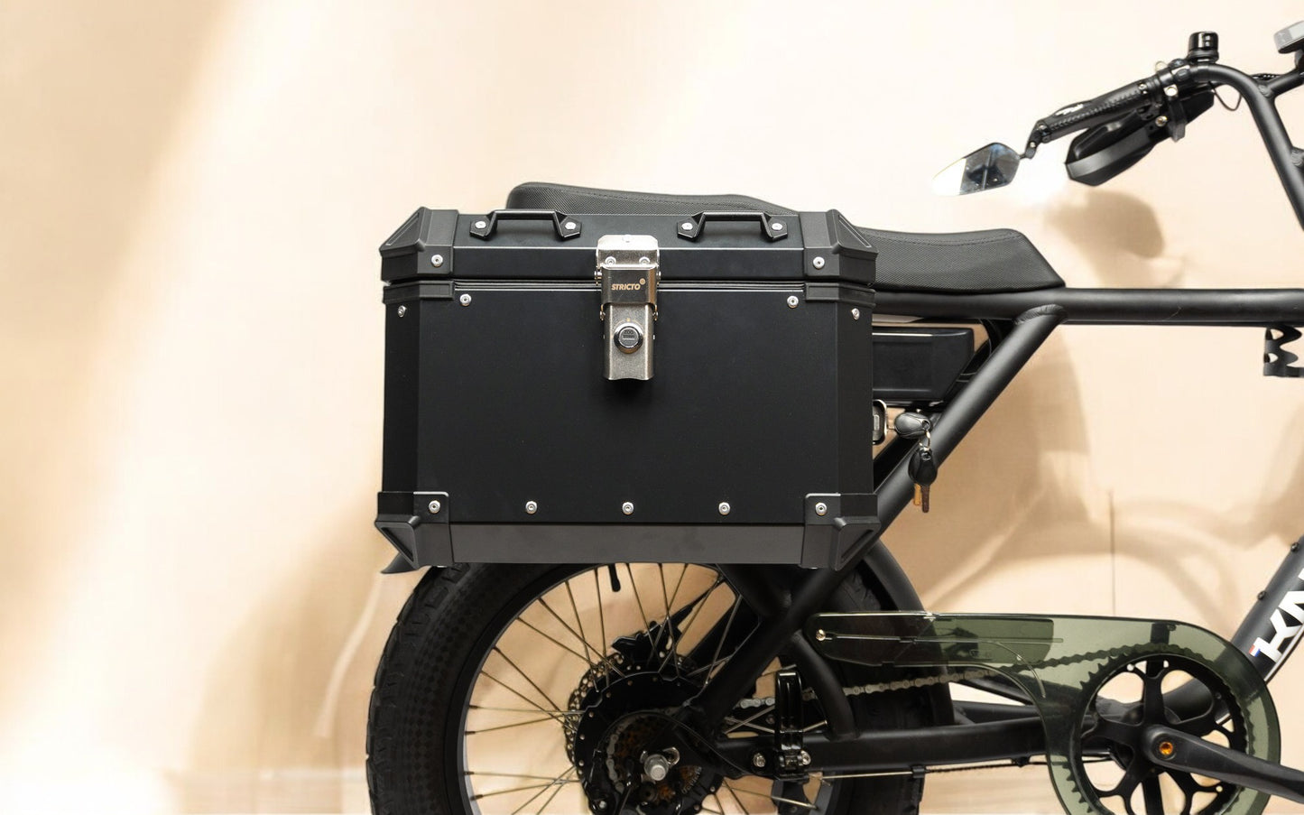 Desert Fox Black Aluminum Right Side Case set for Fatbikes